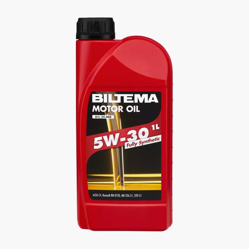 Helsyntetisk motorolje 5W-30, ACEA C4, 1 liter