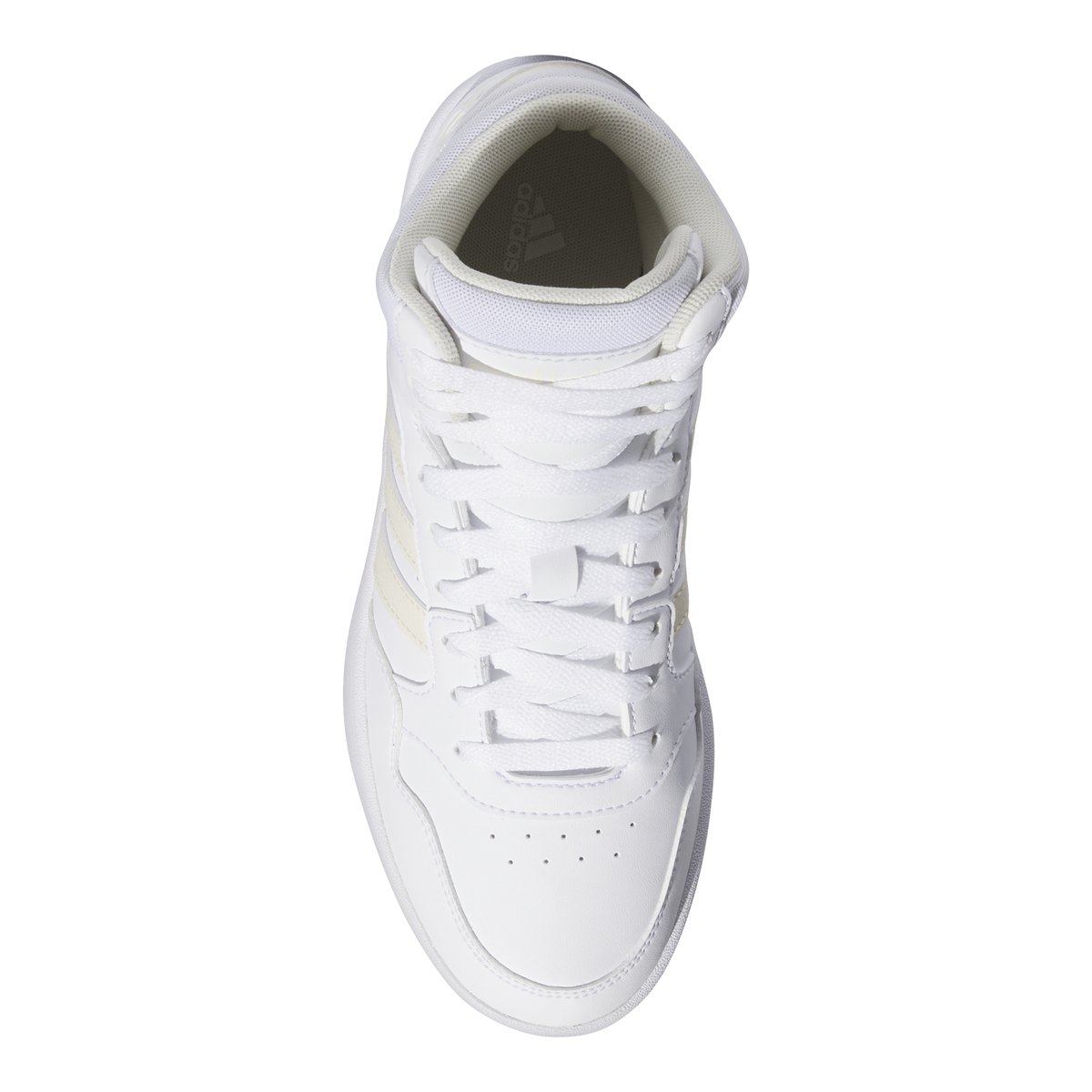 ADIDAS-Hoopsmid-tg.-Baskets de basketball - Talon plat - Blanc