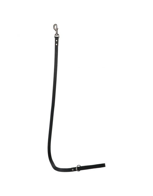 Adori Looplijn Vetleder Met Print - Hondenriem - 130x1.8 cm Zwart M\/L