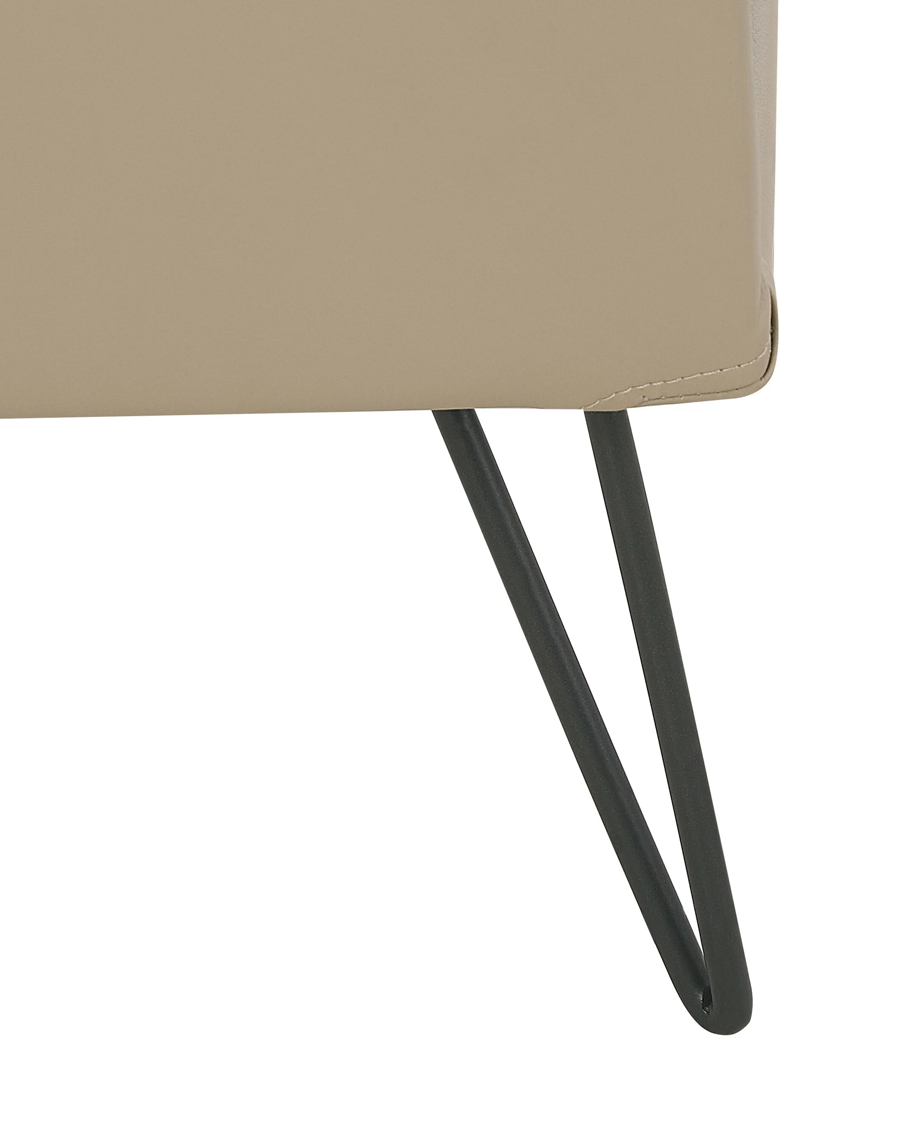 Nachtkastje met 1 lade BETIN Kunstleer Beige