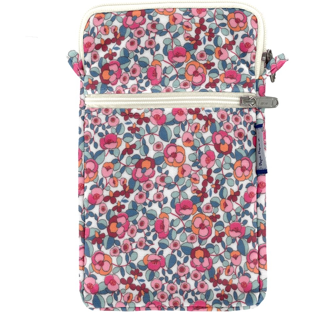 Pochette Téléphone Matelassée Boutons Rose