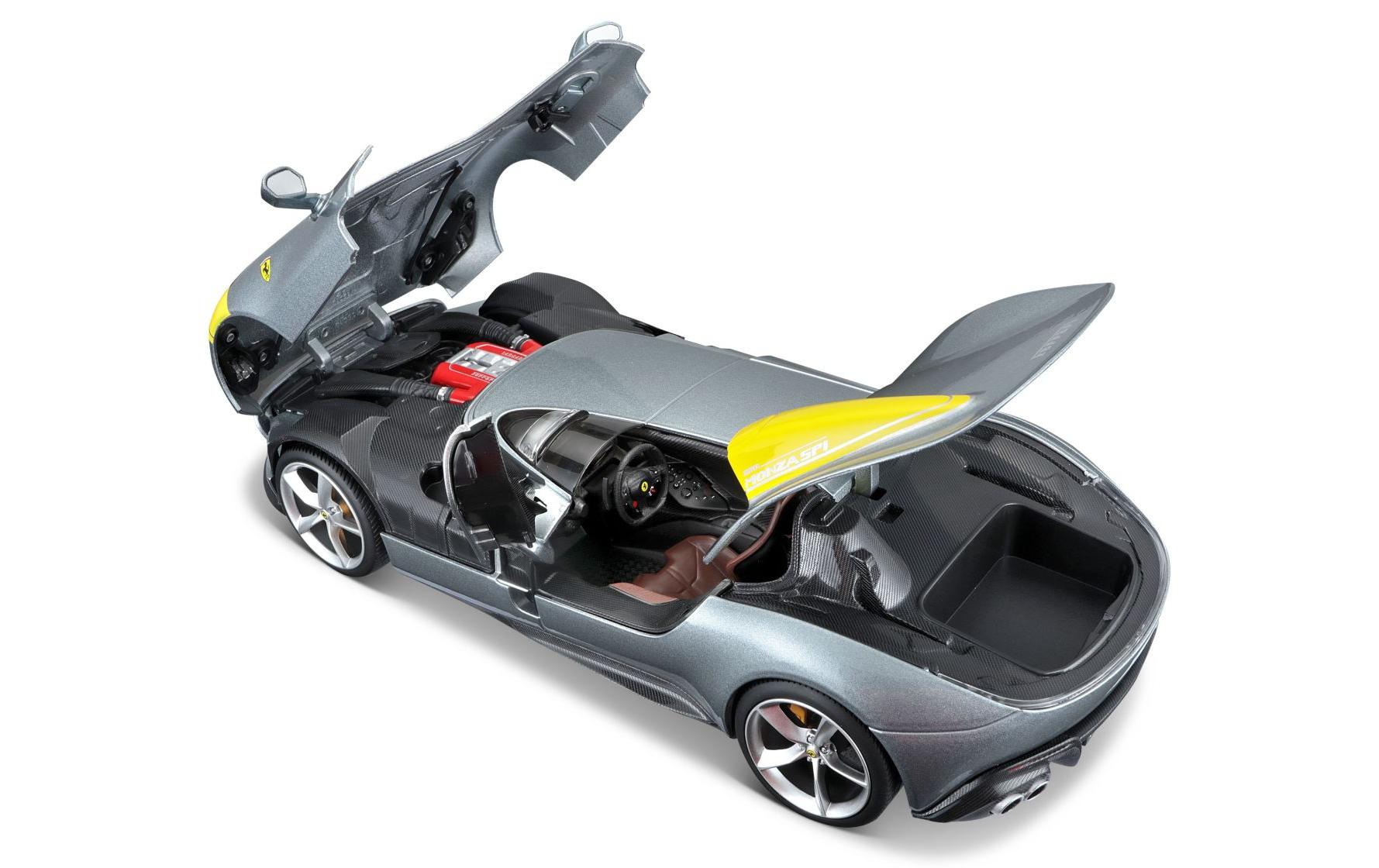 Ferrari R&P Monza SP1 Silber 1:18Sammlermodell im Massstab 1:18