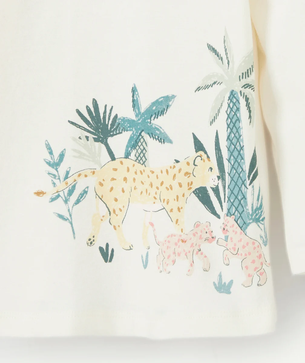 T-SHIRT ÉVOLUTIF À MANCHES LONGUES BÉBÉ FILLE EN FIBRES RECYCLÉES