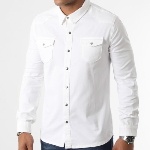 Chemise Jean Manches Longues 1739 Blanc