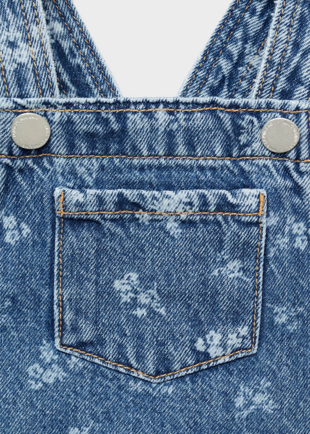 Mango Kids spijkerjurk medium blue denim