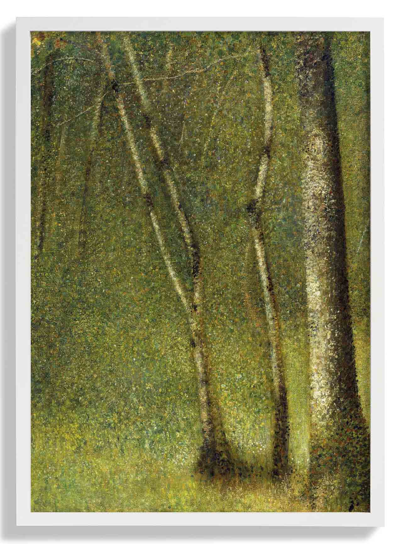 Der Wald bei Pontaubert von Georges Seurat