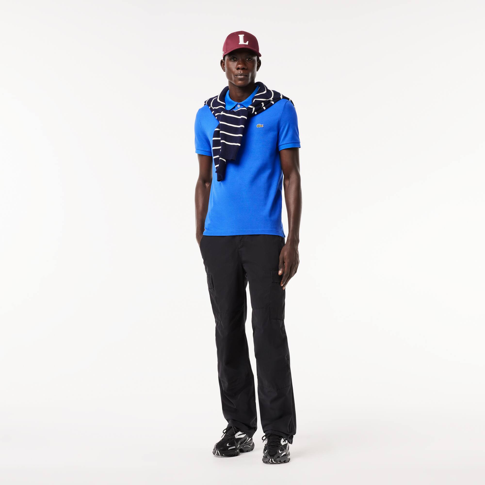 Polo Original L.12.12 slim fit coton petit piqué Manches Courtes - Bleu - Lacoste - Homme