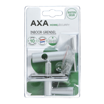 AXA inboorgrendel doornmaat 50m alu incl sluitplaat
