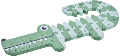 MooverToys A,B,C Puslespill Krokodille, Grønn
