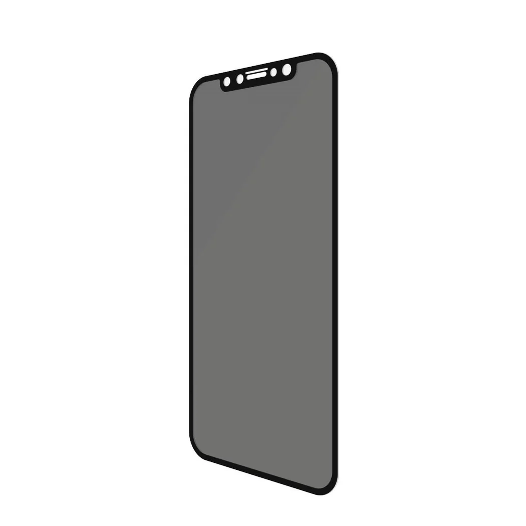 iPhone 11 / iPhone Xr Antibakterielle Privacy Panzer Glas Displayschutz mit Rahmen (P2665)