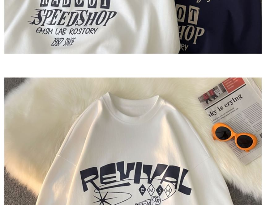 WidoWilder - T-shirt met grafische print en elleboogmouwen