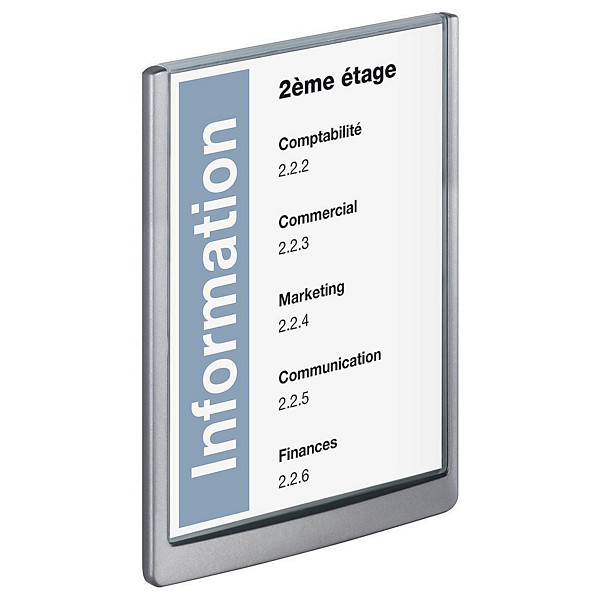 Durable Plaque de porte Click Sign A4 Gris