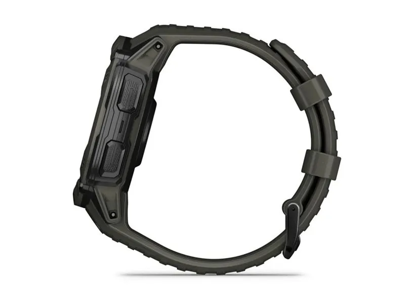 Garmin Instinct 2X Solar - 50 mm - fiberforstærket polymer - Ja smart ur med bånd - håndledsstørrelse: 145-228 mm - monokrom - 64 MB - Bluetooth, ANT  - 67 g - mosgrøn