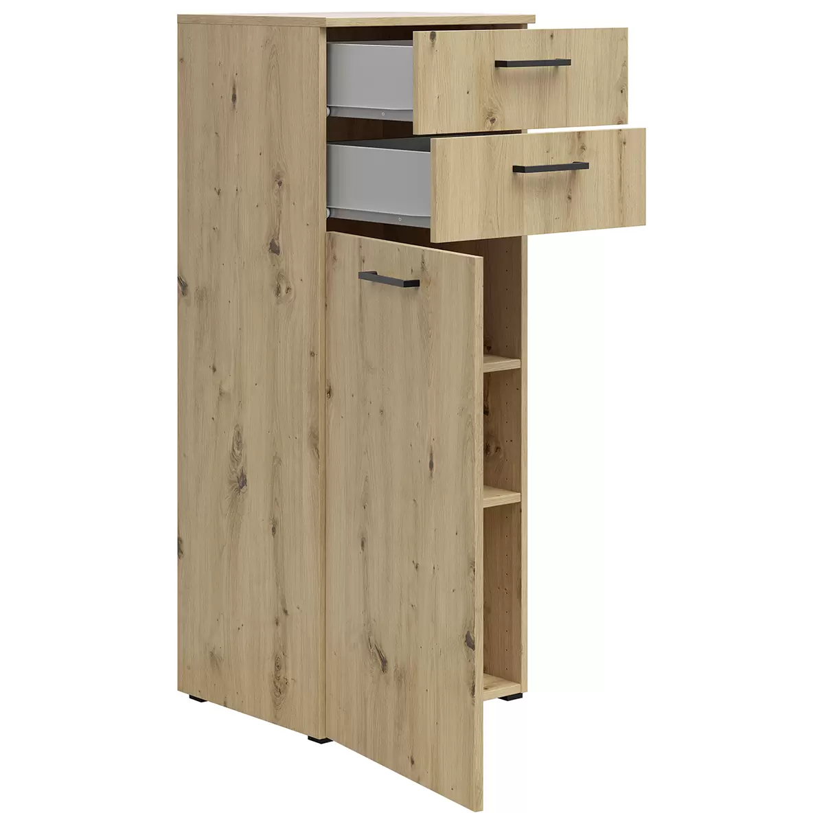 Kommode1T2L Cabinet Artisan Eiche