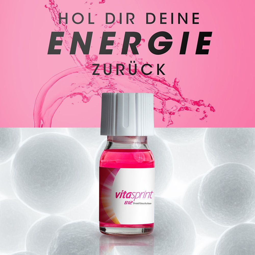 Vitasprint B12 Trinkfläschchen, mit Vitamin B12 für mehr Energie