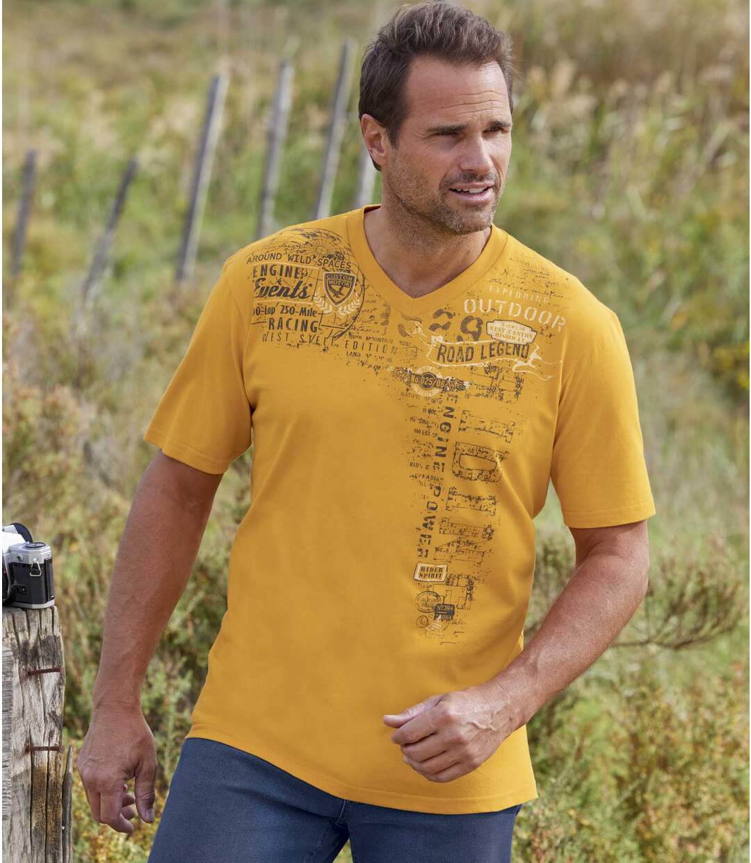 Lot de 2 Tee-Shirts Col V Evasion