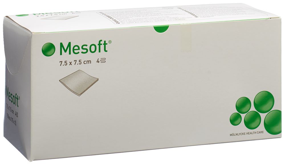 MESOFT Kompressen<br>75 × 2 Stück, 7.5x7.5cm, steril