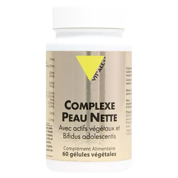 Vit'all+ Clear Skin Complex 60 cápsulas vegetais