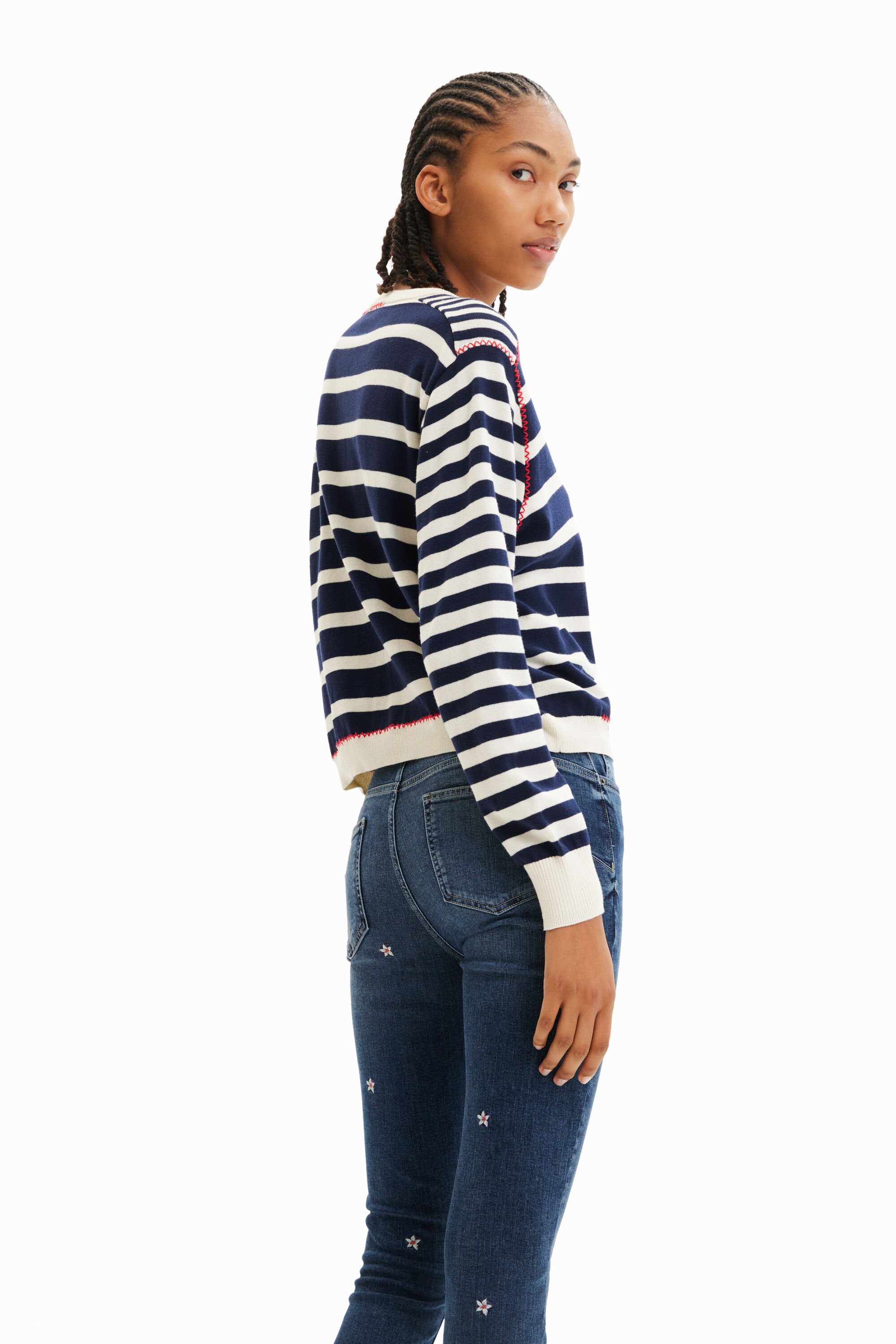 Pull rayures marines