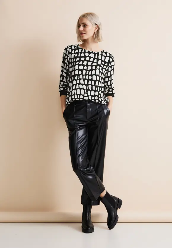 Bluse aus Viskose - Black