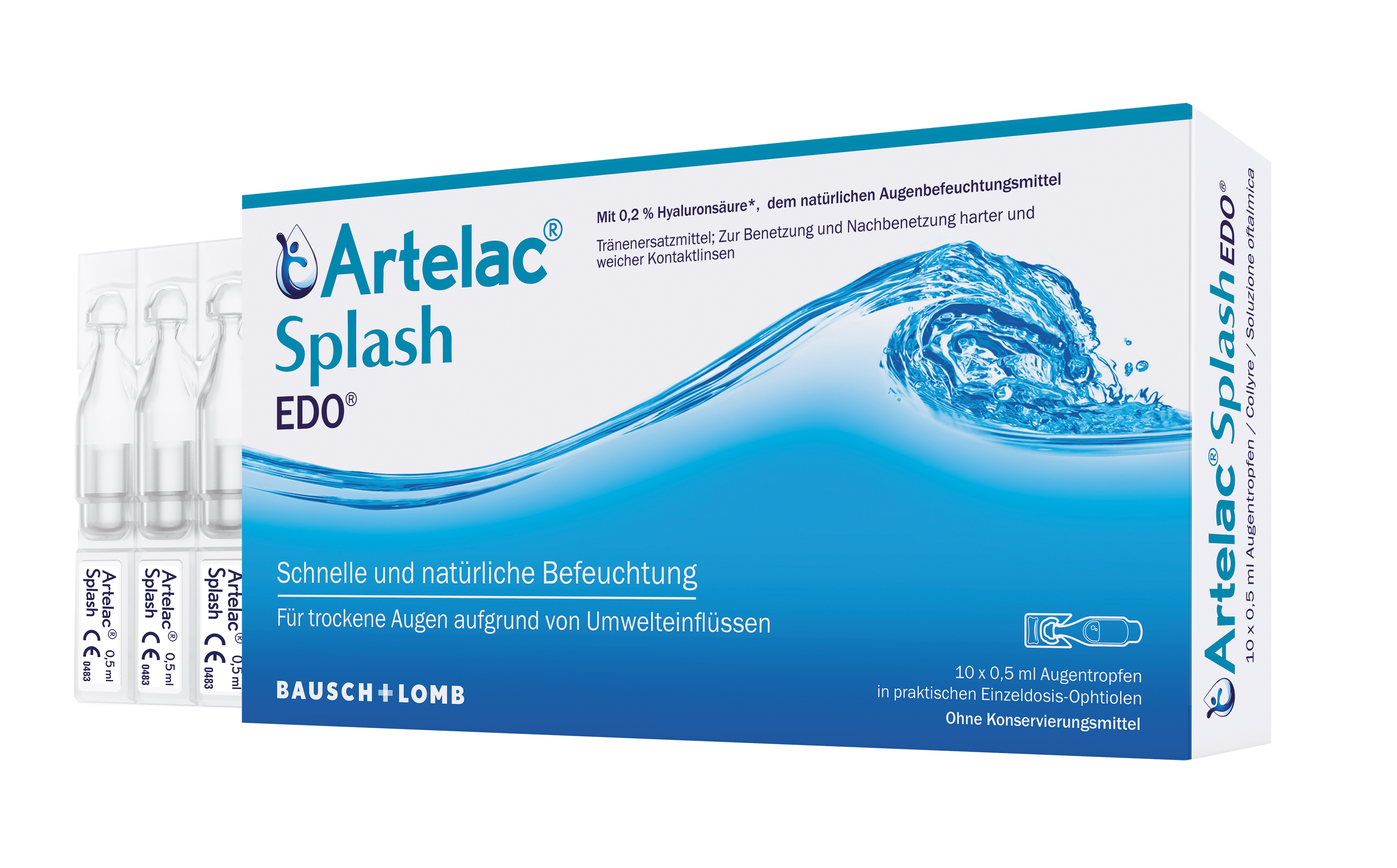 ARTELAC Splash EDO<br>10 × 0.5 ml, Monodosis, Augentropfen, Lösung