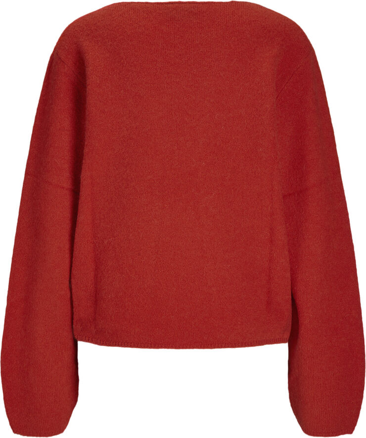 JJXX JXEVI V-NECK KNIT SN Fiery red