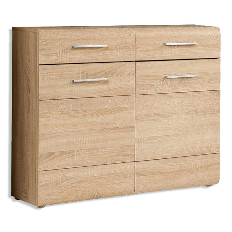 Schuhschrank - Sonoma Eiche - 100 cm breit