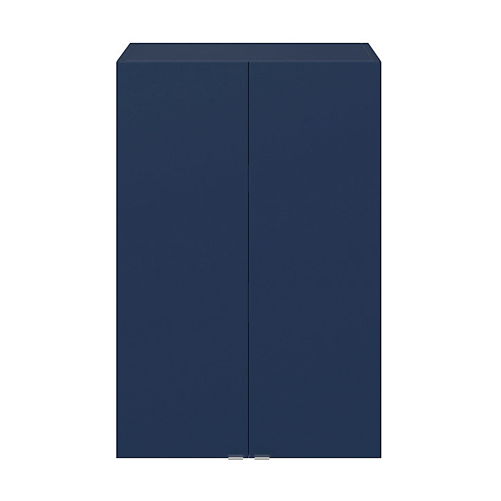 Armoire de salle de bains GoodHome Imandra bleu nuit mat L. 60 x H. 90 x P. 36 cm