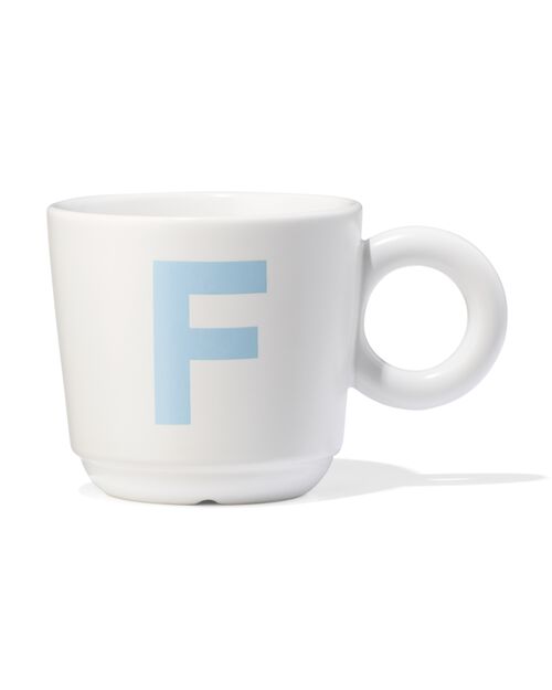 mug 280 ml lettre F