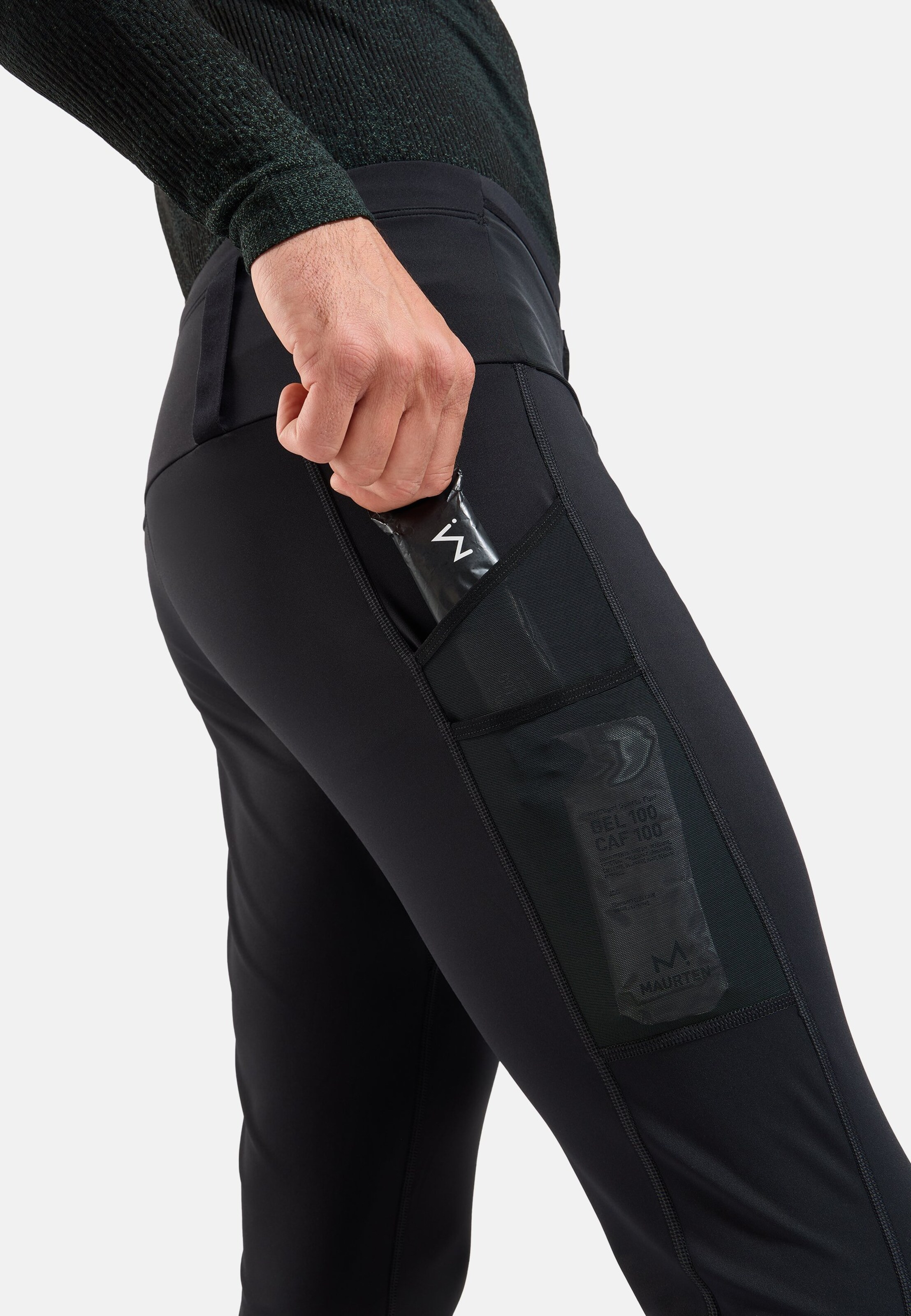 X-Alp Warm Cargo-Trailrunning-Tights in black