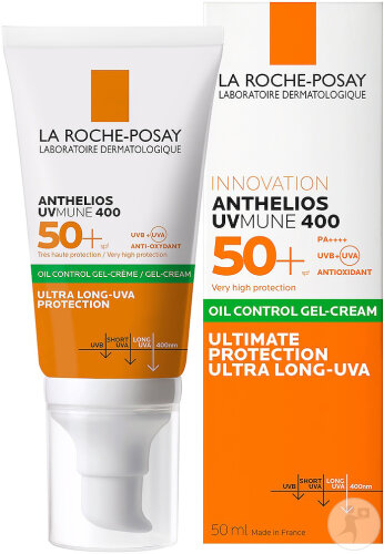 La Roche-Posay Anthélios UVMUNE 400 IP50+ Gel-Crème Peau Sensible 50ml