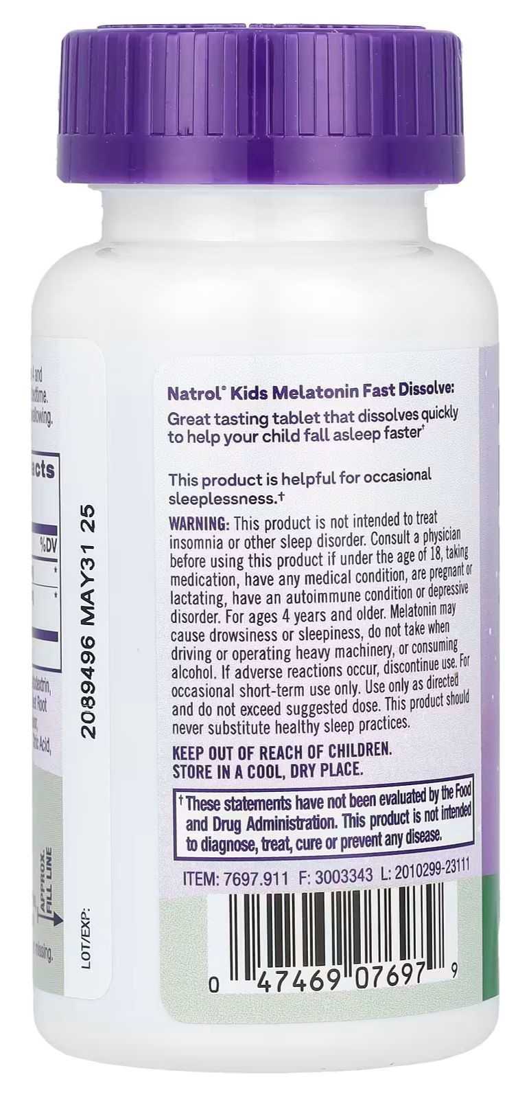 Natrol Kids Melatonina 30 comprimidos
