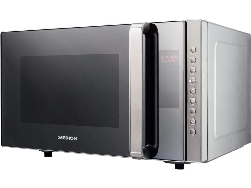 Medion Mikrowelle mit Grill MD 17495 Grau Kombination aus Mikrowelle, Grill und Ofen