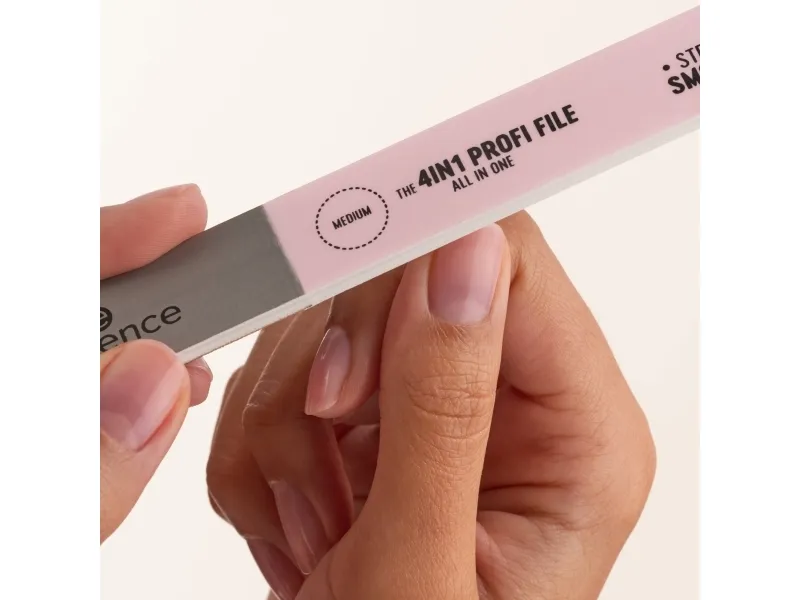 Essence Essence THE 4IN1 PROFI FILE, Nail file, Grey, Pink, Blister, 1 pc(s)
