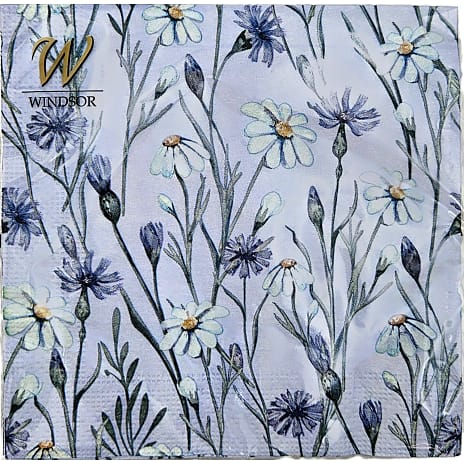 Windsor mønstrede servietter 33x33 cm 20-pak