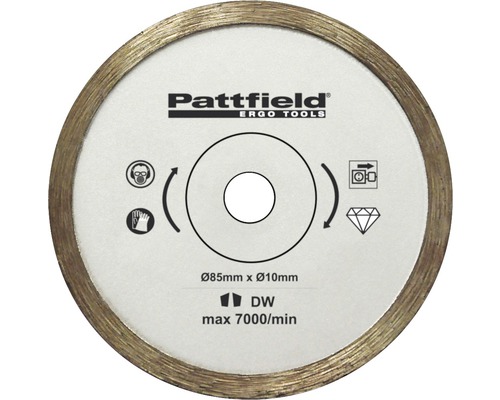 Mini cirkelzaagblad Pattfield Ø 85 mm tegels