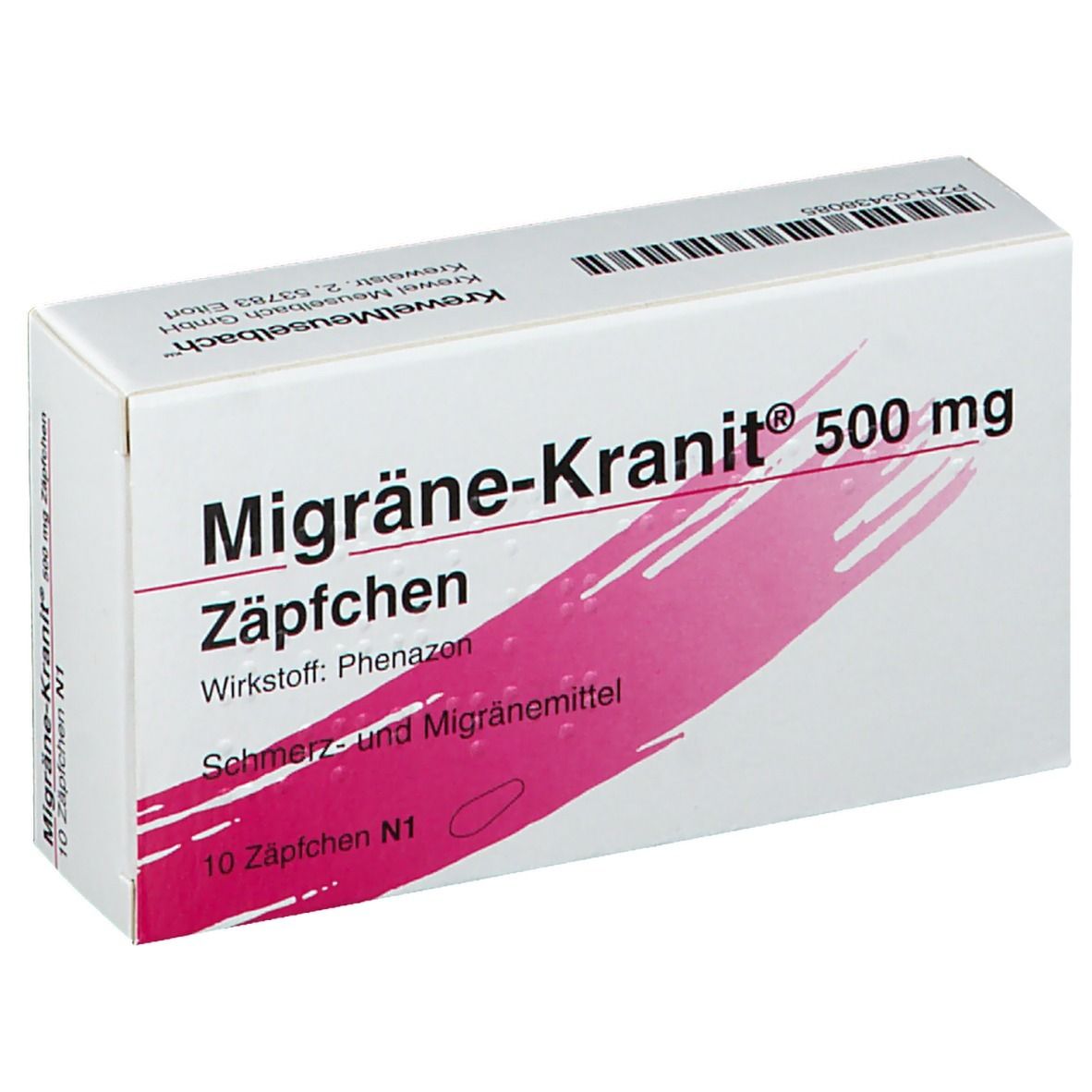 Migräne-Kranit® 500 mg Zäpfchen