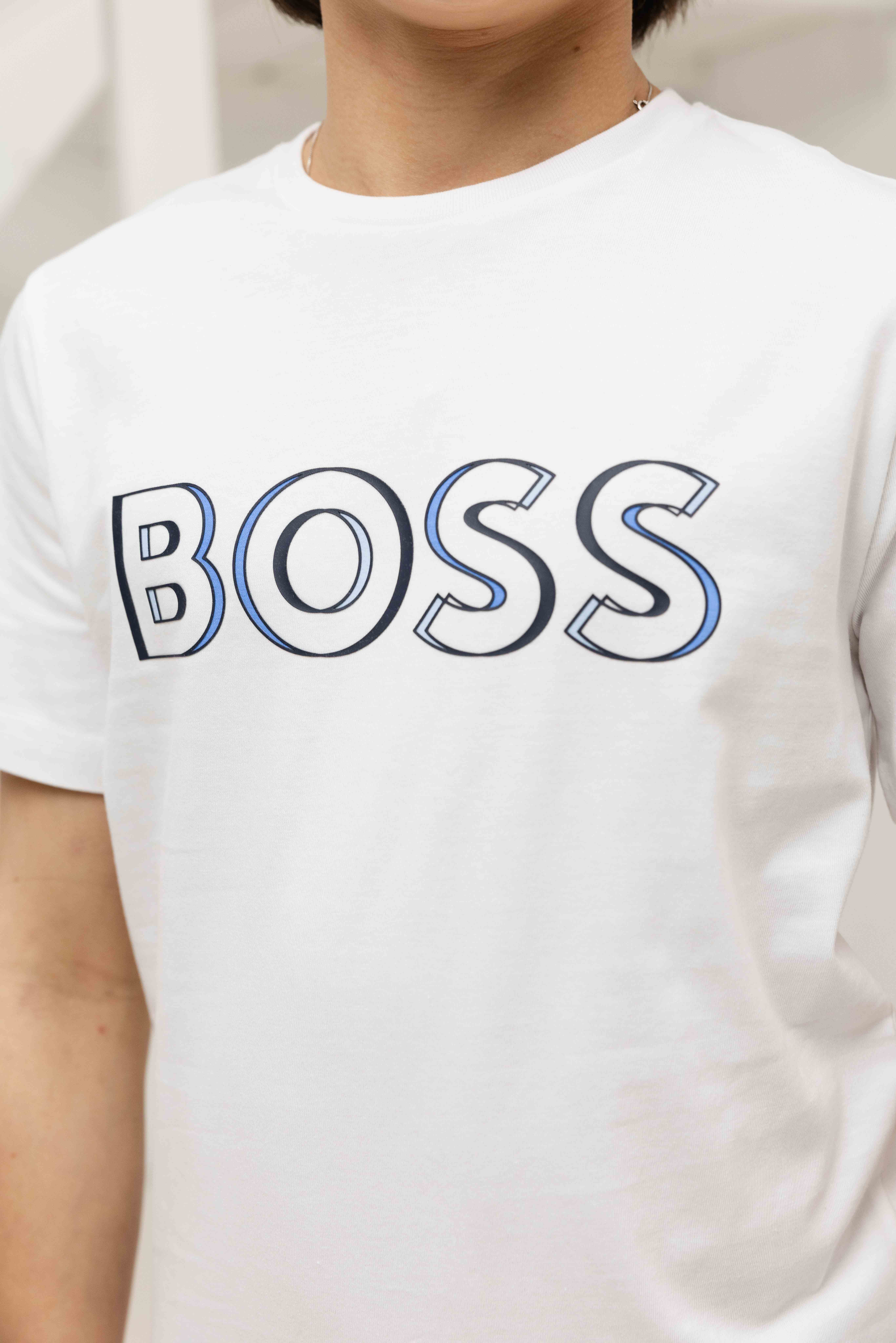 Hugo Boss 3D Logo T-Shirt Kids Wit