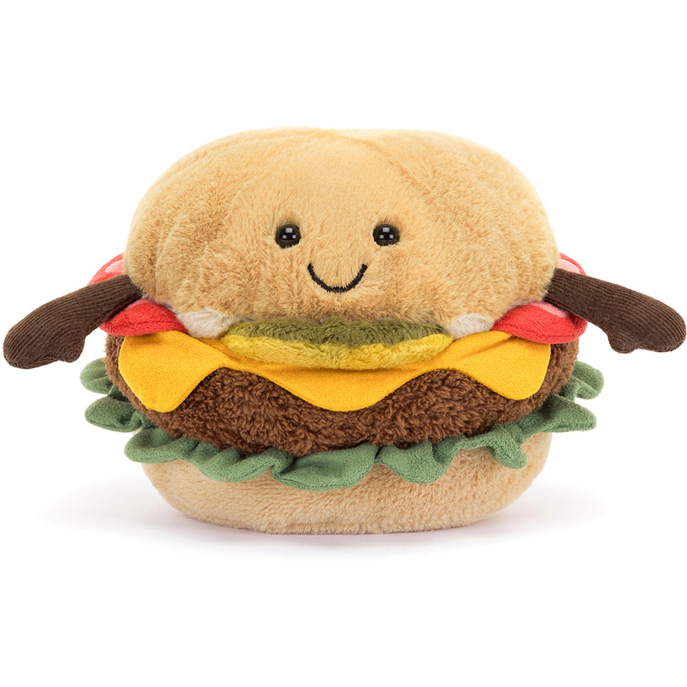 Køb Jellycat Fastfood, Amuseables Burger, 11 Cm