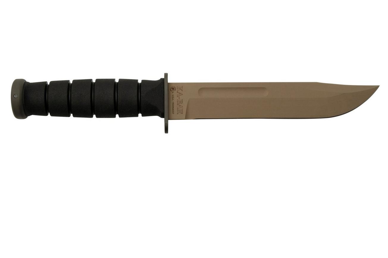 Spartan KA-BAR SB54 CPM MagnaCut, Flat Dark Earth, Kydex Sheath, vaststaand mes