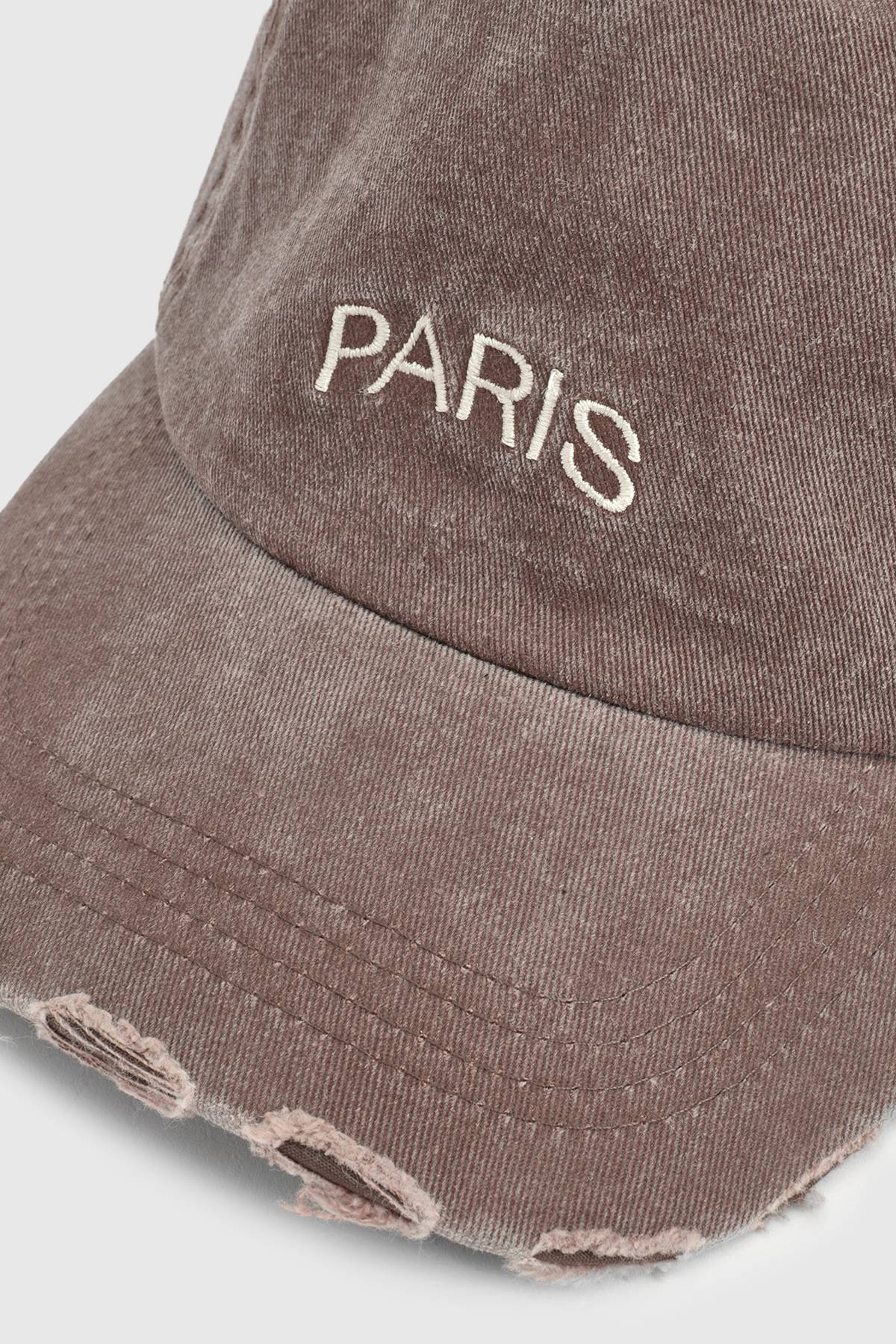 boohoo Casquette Vieillie Chocolat