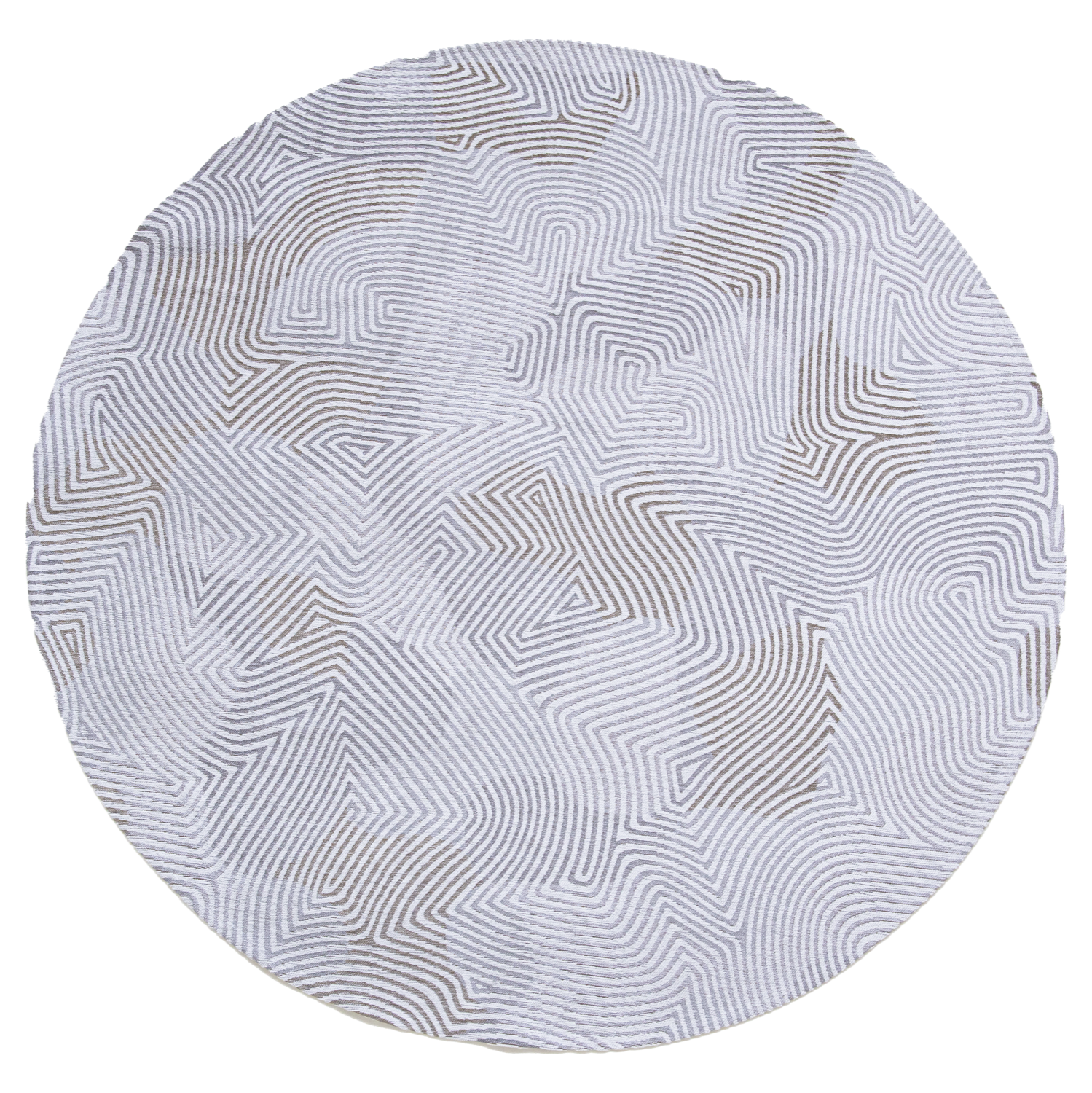 Ecorugs vloerkleed Coral wit ∅ 240 cm