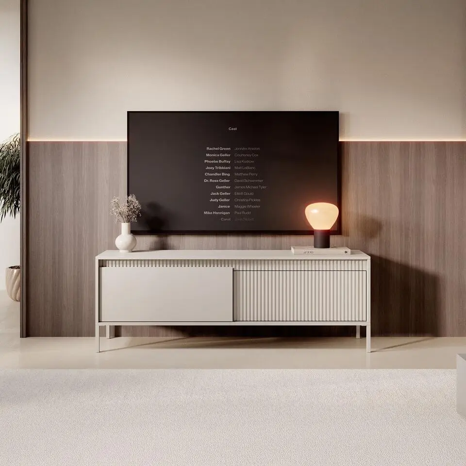 Meubella - TV-Meubel Saran - Beige - 153 cm