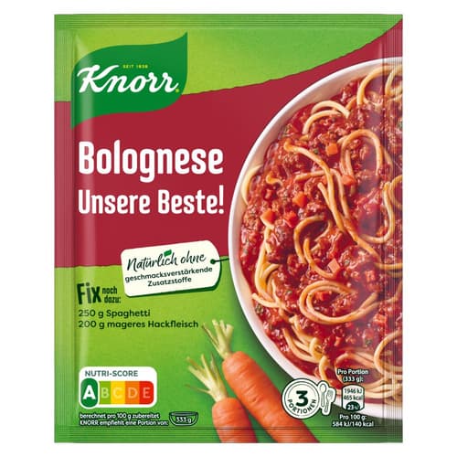 Knorr Fix Bolognese Unsere Beste