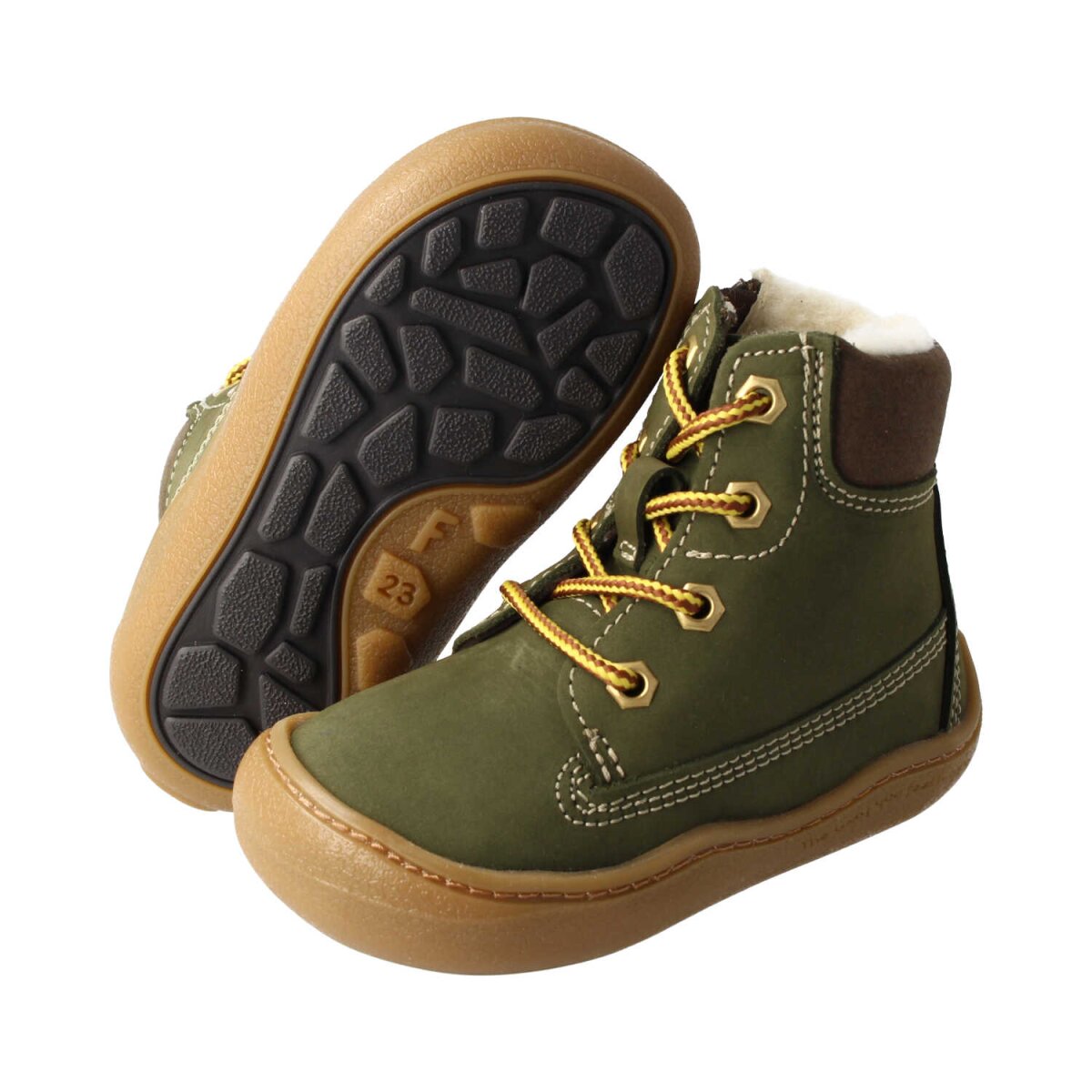 WL4222-WX5 khaki TIMBII nubuck wool laces zipper Winterstiefel Weite/W