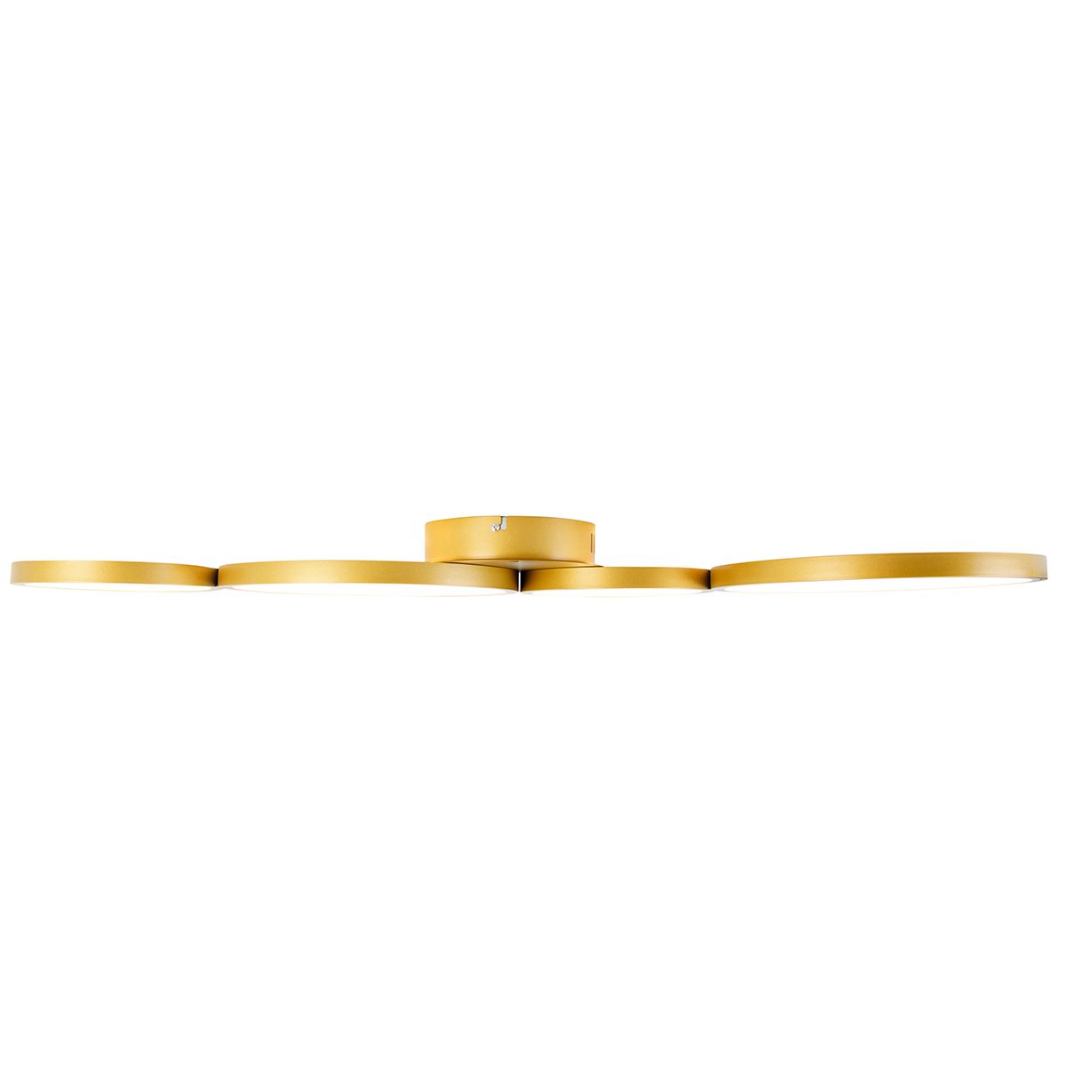 Plafondlamp goud incl. LED 3 staps dimbaar 4-lichts - Lupolo
