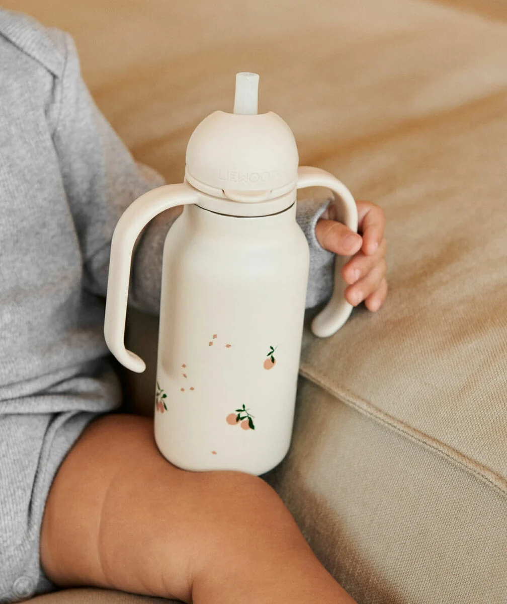 LIEWOODGOURDE EN ACIER KIMMIE 250 ML MOTIFS PÊCHES