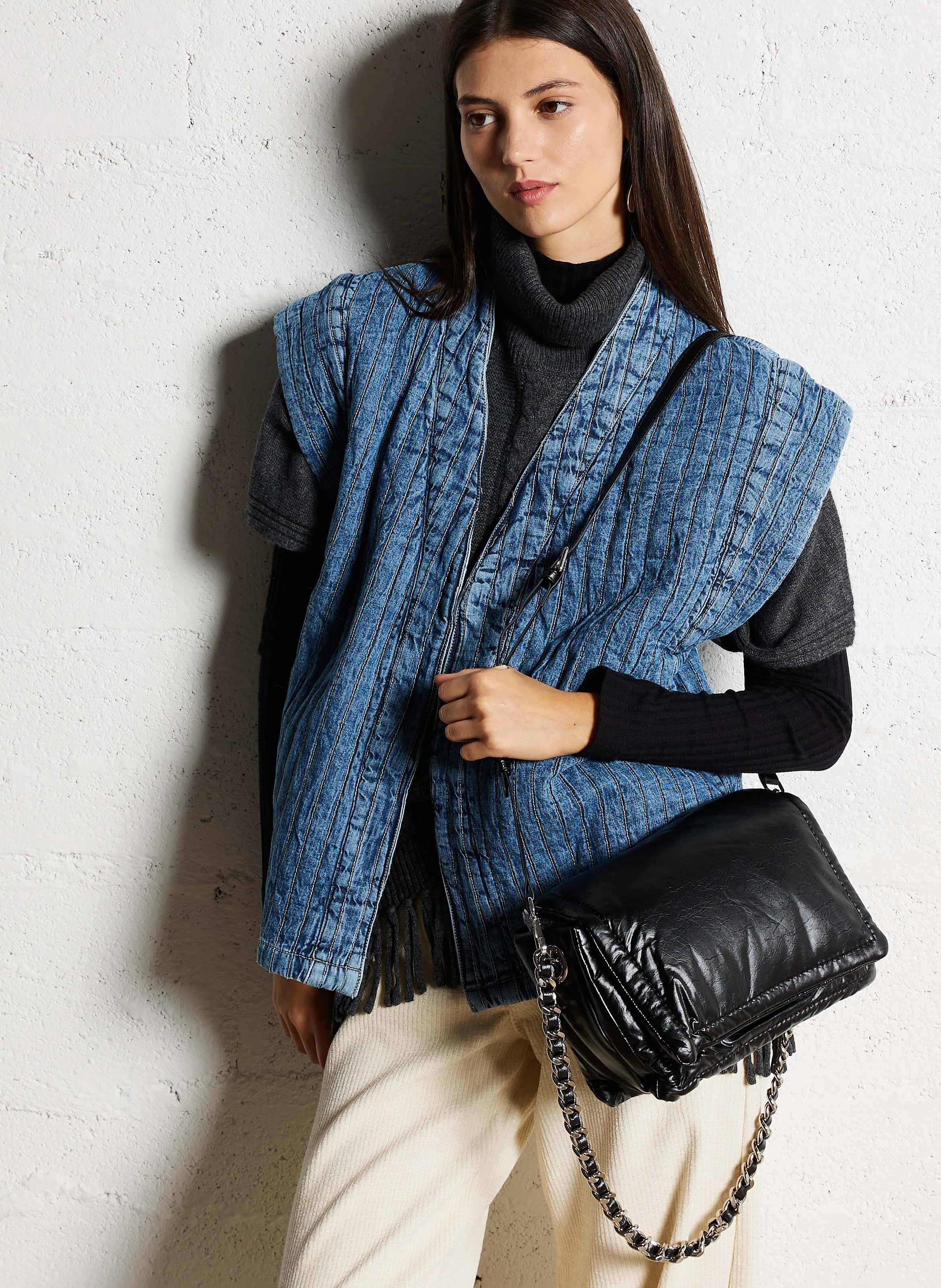 Sac à main puffy | Noir