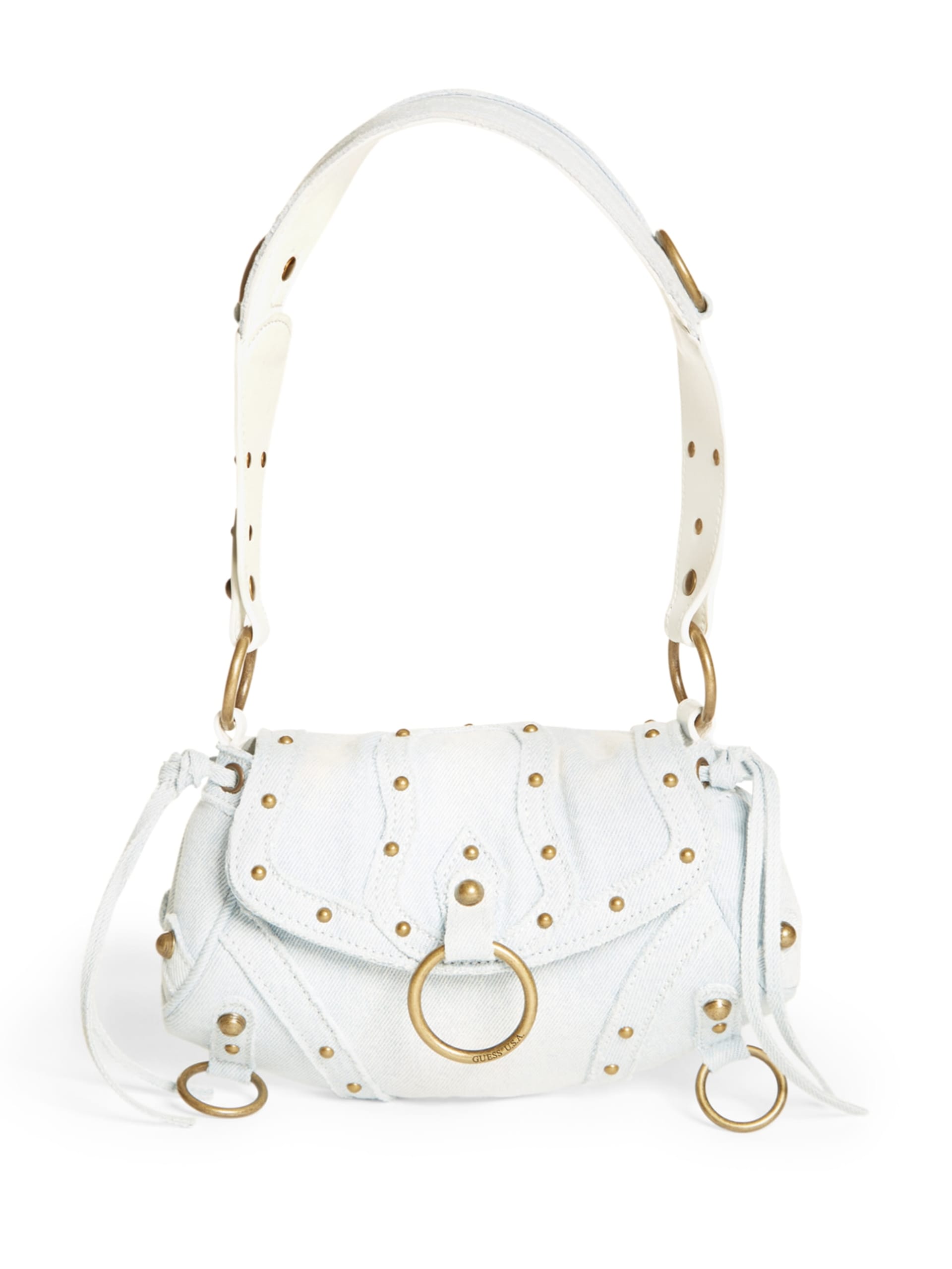 Bolsa de ombro mini em jeans