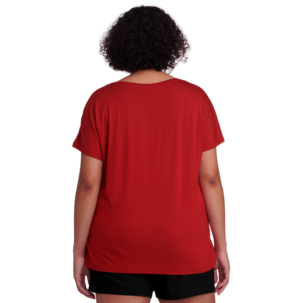 Gina Benotti Damen T-Shirt mit großem Print rot